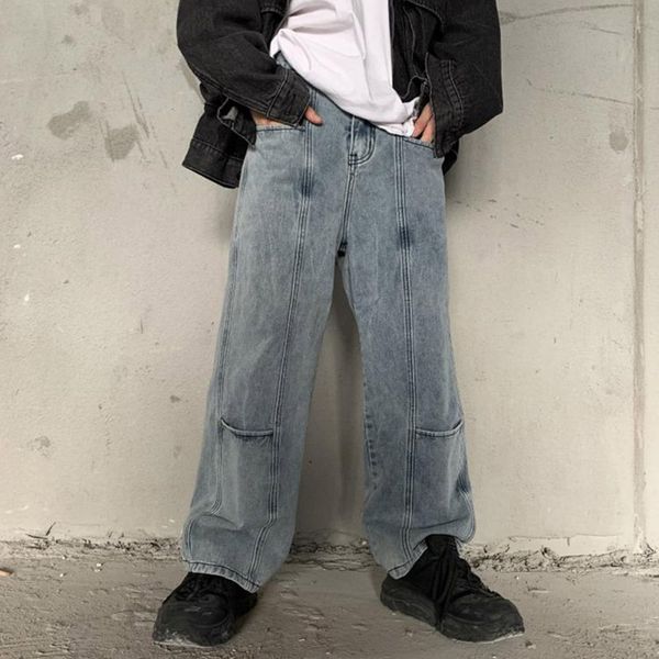 origianl washed solid wide leg mens jeans pants streetwear loose plus size harajuku denim trousers hip hop baggy track pants, Blue
origianl washed solid wide leg mens jeans pants streetwear loose plus size harajuku denim trousers hip hop baggy track pants, Blue