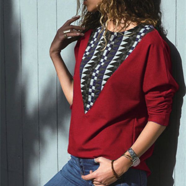 2019 new women summer cotton t-shirt geometry and letter print long sleeve tshirt women clothes, White
2019 new women summer cotton t-shirt geometry and letter print long sleeve tshirt women clothes, White