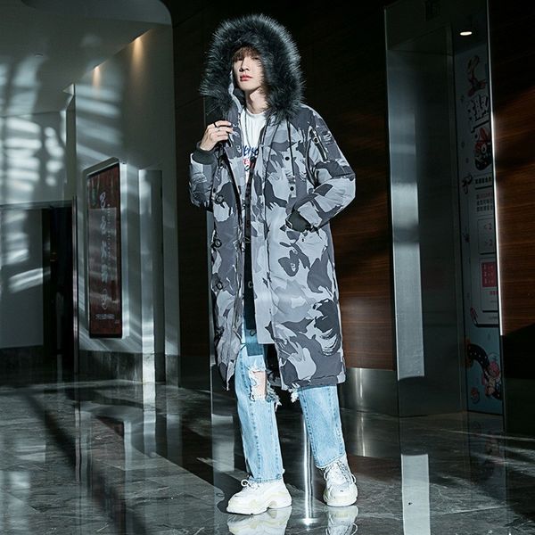 winter camo пальто мужчины мода повседневная ветер длинный меховой воротник куртки с капюшоном человек streetwear сыпучие хлопок одежда мужс, Black
winter camo пальто мужчины мода повседневная ветер длинный меховой воротник куртки с капюшоном человек streetwear сыпучие хлопок одежда мужс, Black