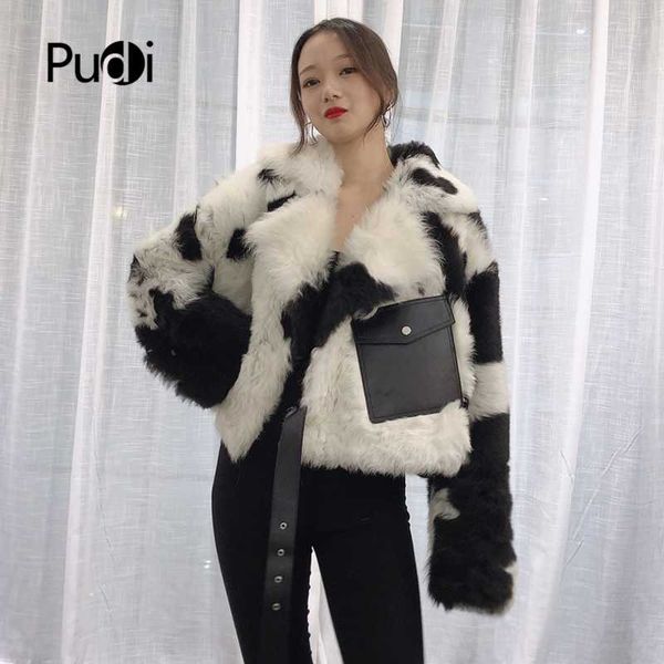 pudi tx223905 women winter warm real sheep fur skin coat jacket overcoat lady cow pattern fashion genuine fur coat outwear, Black
pudi tx223905 women winter warm real sheep fur skin coat jacket overcoat lady cow pattern fashion genuine fur coat outwear, Black