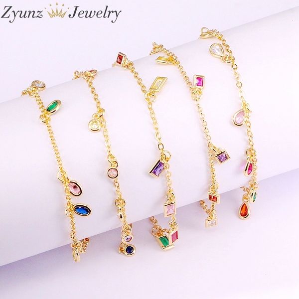 5pcs, zirconia stone chain bacelet woman 8 charms bracelet geometry pendant women new bracelets bangles for women, Golden;silver
5pcs, zirconia stone chain bacelet woman 8 charms bracelet geometry pendant women new bracelets bangles for women, Golden;silver
