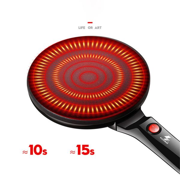electric crepe maker pizza pancake machine non-stick griddle baking pan cake machine kitchen cooking tools
electric crepe maker pizza pancake machine non-stick griddle baking pan cake machine kitchen cooking tools