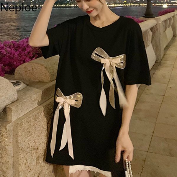 neploe bowknot loose t shirts women summer 2019 fashion o-neck short sleeve ladies casual korean tees 44066, White
neploe bowknot loose t shirts women summer 2019 fashion o-neck short sleeve ladies casual korean tees 44066, White