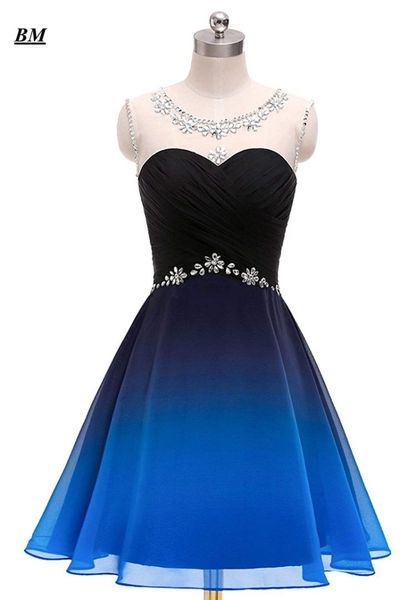 short ombre prom dresses 2019 chiffon sequins beading gradient formal evening homecoming party gown vestidos de gala bm14, White;black
short ombre prom dresses 2019 chiffon sequins beading gradient formal evening homecoming party gown vestidos de gala bm14, White;black