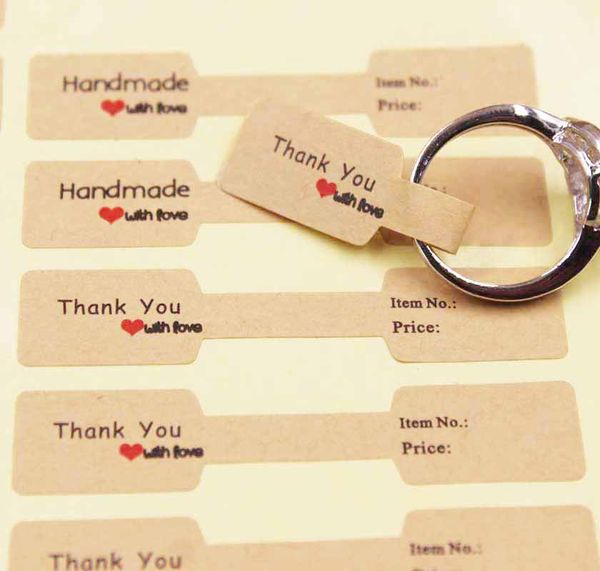 100pcs multi style paper folded ring labels white/kraft thank you self adhesive price labels sticker for jewelry 6*1.20cm, Black
100pcs multi style paper folded ring labels white/kraft thank you self adhesive price labels sticker for jewelry 6*1.20cm, Black