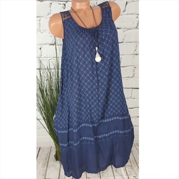 2019 women's back skirt lace vest skirt hollow lace stitching sleeveless printed vest dress, White
2019 women's back skirt lace vest skirt hollow lace stitching sleeveless printed vest dress, White