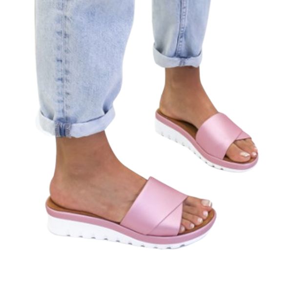 bath casual fish mouth mid-heel summer beach women slipper open toe anti-slip sandals flip flops shoes slope heel platform, Black
bath casual fish mouth mid-heel summer beach women slipper open toe anti-slip sandals flip flops shoes slope heel platform, Black