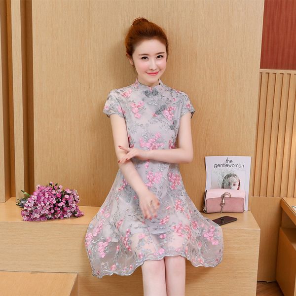 2019 chinese traditional wedding cheongsam dress long embroidery qipao retro lace toast dress for women traditional, Red
2019 chinese traditional wedding cheongsam dress long embroidery qipao retro lace toast dress for women traditional, Red