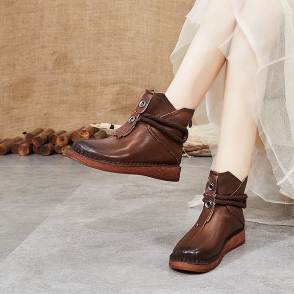 casual and comfortable women's boots 2019 winter new leather wild short boots women comfortable soft bottom flat non-slip, Black
casual and comfortable women's boots 2019 winter new leather wild short boots women comfortable soft bottom flat non-slip, Black