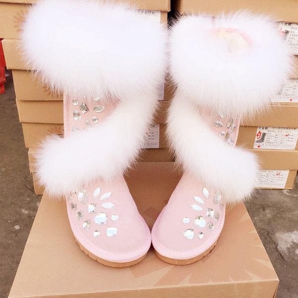 winter luxury warm anti-skiing snow boots fairy handmade bling gem rhinestone fur casual flats shoes woman botas mujer invierno, Black
winter luxury warm anti-skiing snow boots fairy handmade bling gem rhinestone fur casual flats shoes woman botas mujer invierno, Black