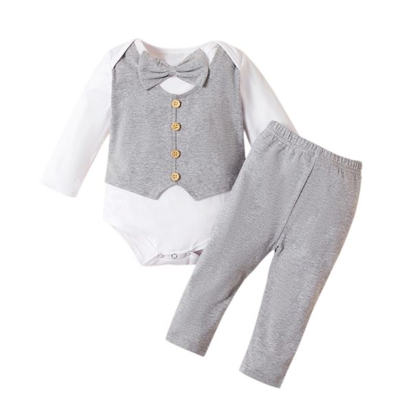 baby boy clothes 2pcs new1 gentleman long sleeved boys bodysuit+pants solid color spring autumn, White
baby boy clothes 2pcs new1 gentleman long sleeved boys bodysuit+pants solid color spring autumn, White