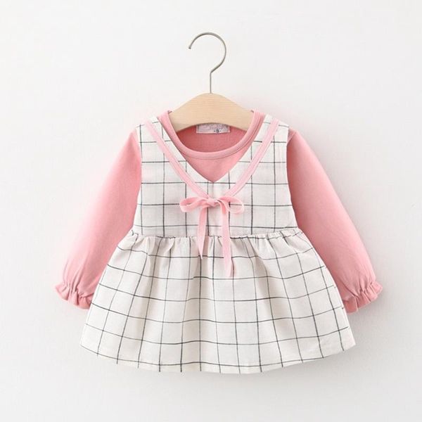 fashion girls princess dress 2020 autumn children kids baby infants plaid bow faux 2pcs long sleeve outfits dresses s10991, Red;yellow
fashion girls princess dress 2020 autumn children kids baby infants plaid bow faux 2pcs long sleeve outfits dresses s10991, Red;yellow