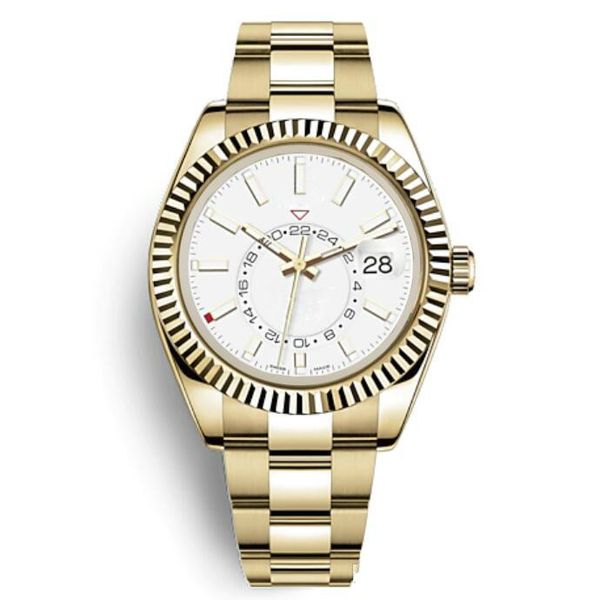 Hot sale 2019Gold Watches Men Automatic Mechanical 42mm Watch Stainless Steel Sky-Dweller GMT Men's Small Dial Date Calendar Work Wristwatch
Hot sale 2019Gold Watches Men Automatic Mechanical 42mm Watch Stainless Steel Sky-Dweller GMT Men's Small Dial Date Calendar Work Wristwatch