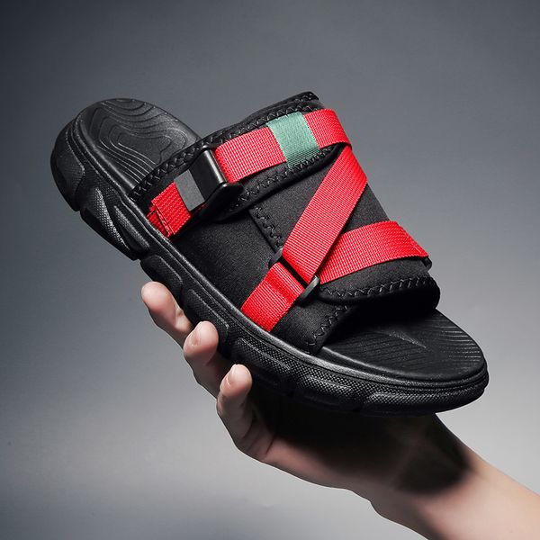 summer men slipper webbing buckle shoes men sandals gladiator roman beach sandals for man flats casa sandalias slide hombre, Black
summer men slipper webbing buckle shoes men sandals gladiator roman beach sandals for man flats casa sandalias slide hombre, Black