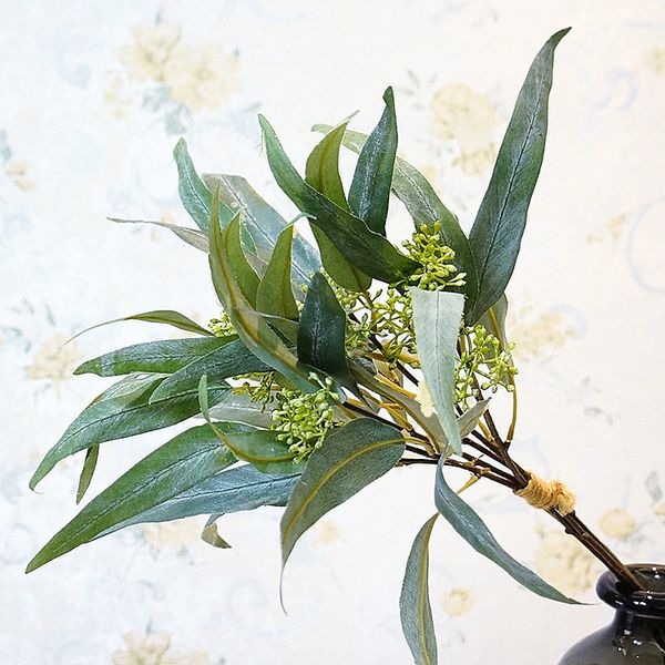 5pcs/bundle curved eucalyptus leaves with fruit home decoration greens fake plants artificial flower arrangement supplies wreath
5pcs/bundle curved eucalyptus leaves with fruit home decoration greens fake plants artificial flower arrangement supplies wreath