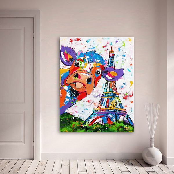 wall art canvas painting animal cow effiel tower picture prints home decor no frame dropshipping cute colorful cow
wall art canvas painting animal cow effiel tower picture prints home decor no frame dropshipping cute colorful cow