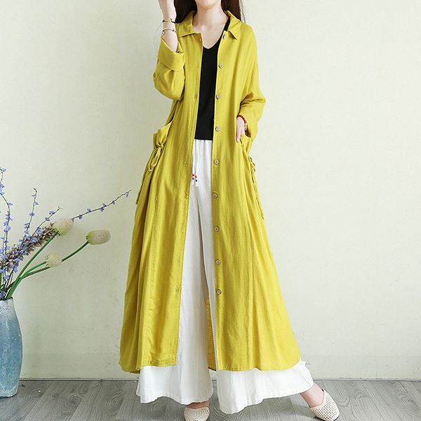 2020 retro literary loose women's windbreaker spring summer trench coats cotton linen cardigan long sunscreen clothing g268, Tan;black
2020 retro literary loose women's windbreaker spring summer trench coats cotton linen cardigan long sunscreen clothing g268, Tan;black