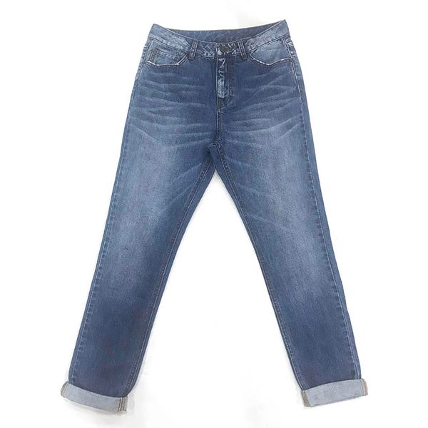 autumn winter women denim fancy pant loose rolling bottom 100% cotton washed blue female lady jeans
autumn winter women denim fancy pant loose rolling bottom 100% cotton washed blue female lady jeans
