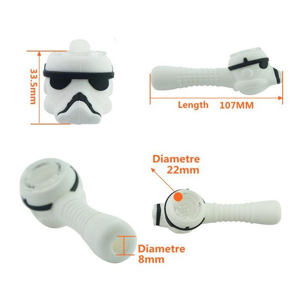 Storm Trooper Силиконовая Ложка Труба С Классическим Шлемом Стеклянная Чаша Цветной Дымовой Водопровод Длина Трубы 107 Мм
Storm Trooper Силиконовая Ложка Труба С Классическим Шлемом Стеклянная Чаша Цветной Дымовой Водопровод Длина Трубы 107 Мм