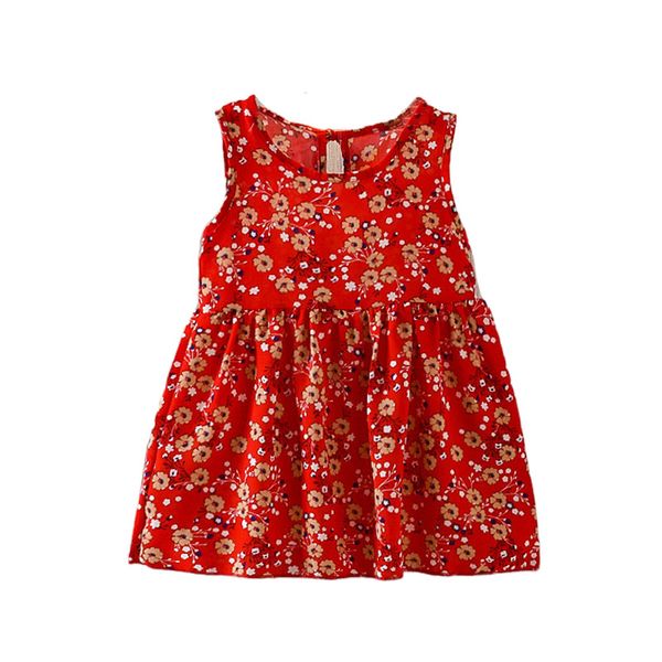 kid girl dress without sleeve floral print hollow-carved design bow tie classic round neck summer vest dress, Red;yellow
kid girl dress without sleeve floral print hollow-carved design bow tie classic round neck summer vest dress, Red;yellow