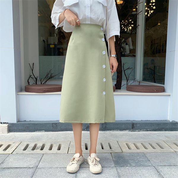 hzirip french chic fork vintage 2020 summer slender high waist office lady mid-calf solid split casual plus size skirts, Black
hzirip french chic fork vintage 2020 summer slender high waist office lady mid-calf solid split casual plus size skirts, Black
