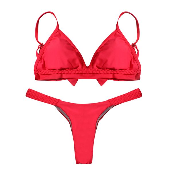 womail low price frenzy women's fashion swimsuit bikini solid color braided split swimsuit bikini maillot de bain femme
womail low price frenzy women's fashion swimsuit bikini solid color braided split swimsuit bikini maillot de bain femme