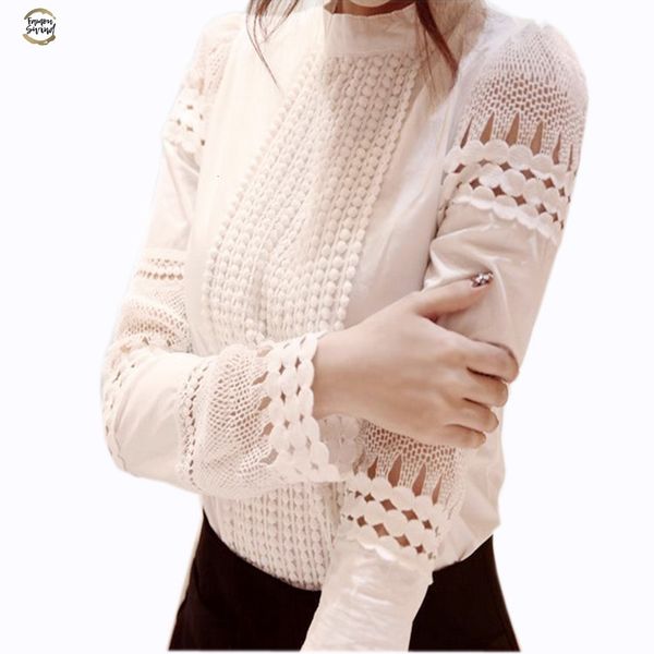 autumn s-5xl women's shirts white long-sleeved blouses slim basic plus size hollow lace shirts female j2531
autumn s-5xl women's shirts white long-sleeved blouses slim basic plus size hollow lace shirts female j2531
