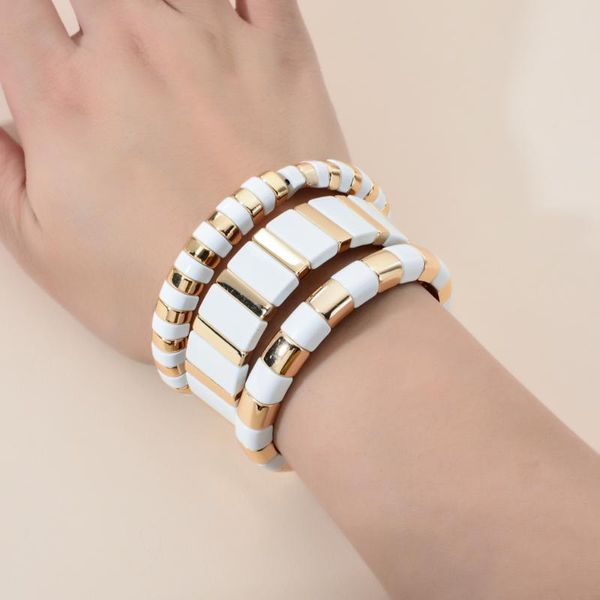 charm bracelets stacking enamel bracelet homme fashion bangles for men friendship alloy sport femme 2021, Golden;silver
charm bracelets stacking enamel bracelet homme fashion bangles for men friendship alloy sport femme 2021, Golden;silver