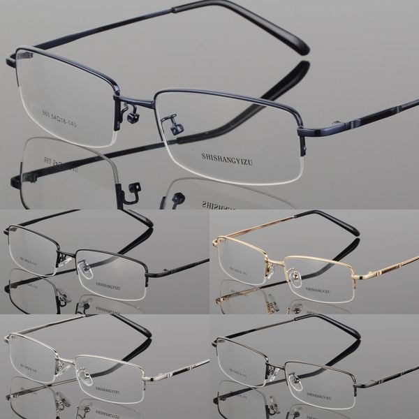 thick gold electroplated metal half- glasses glasses frame with myopia presbyopia optical frame 860, Silver
thick gold electroplated metal half- glasses glasses frame with myopia presbyopia optical frame 860, Silver