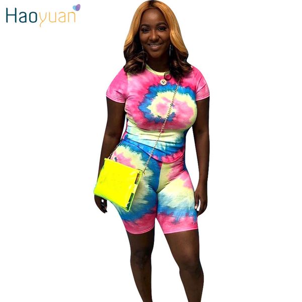 haoyuan tie dye two piece set short sleeve and biker shorts sweat suit matching sets 2piece outfits for women tracksuit, White
haoyuan tie dye two piece set short sleeve and biker shorts sweat suit matching sets 2piece outfits for women tracksuit, White
