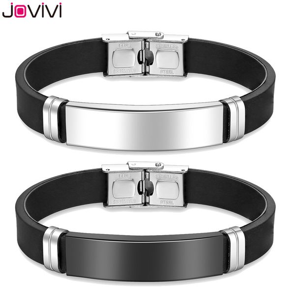 jovivi 1x silicone sport alert id tag bracelet stainless steel identification wristband couple friendship bracelet gift, Black
jovivi 1x silicone sport alert id tag bracelet stainless steel identification wristband couple friendship bracelet gift, Black