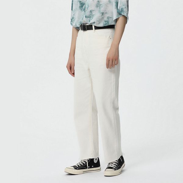 men white casual wide leg jeans pant male japan korea style streetwear hip hop vintage straight denim trousers pant, Blue
men white casual wide leg jeans pant male japan korea style streetwear hip hop vintage straight denim trousers pant, Blue
