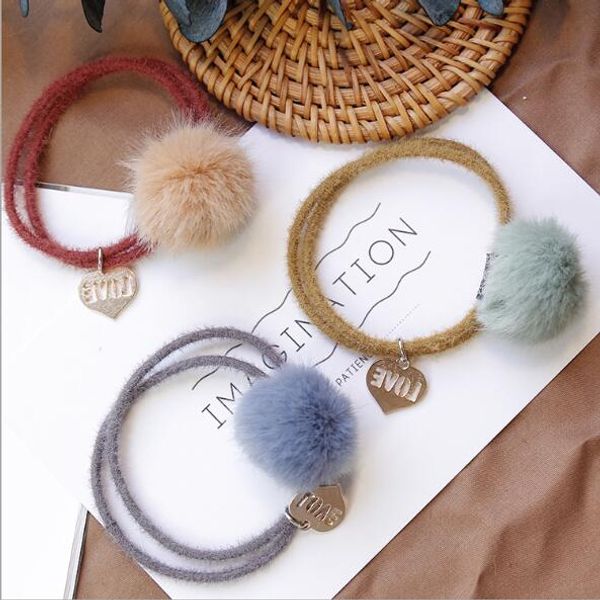5pcs women hairly ball hair bands girl's fashion heart pendant hair tie lady's lovely korea style accessories
5pcs women hairly ball hair bands girl's fashion heart pendant hair tie lady's lovely korea style accessories