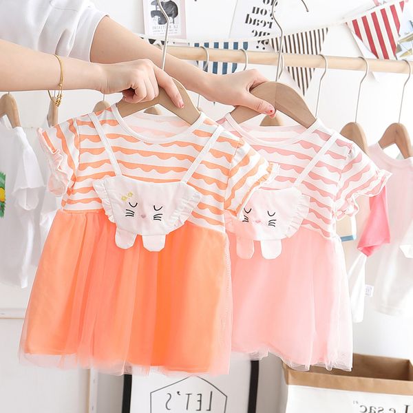 kids designer clothes girls dress 2020 western style children's clothing striped children's mesh dress little girl princess dress, Red;yellow
kids designer clothes girls dress 2020 western style children's clothing striped children's mesh dress little girl princess dress, Red;yellow