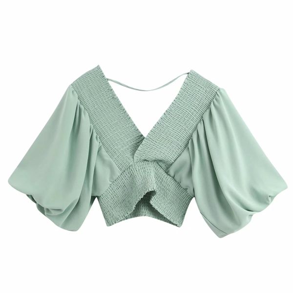v neck lantern sleeve women elastic pleated short shirt crop 2020 new fashion casual lady blouse s7008, White
v neck lantern sleeve women elastic pleated short shirt crop 2020 new fashion casual lady blouse s7008, White