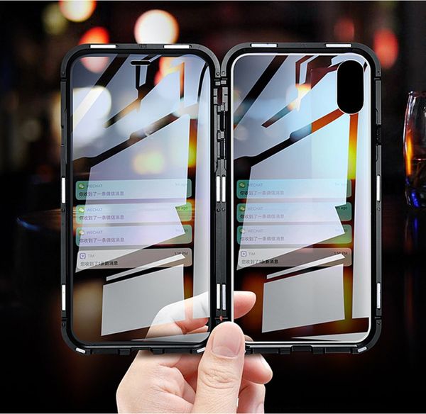 good magnetic adsorption metal phone case for iphone 11 pro xr xs x xs max 6 7 8 plus double sided tempered glass full protective cover case
good magnetic adsorption metal phone case for iphone 11 pro xr xs x xs max 6 7 8 plus double sided tempered glass full protective cover case