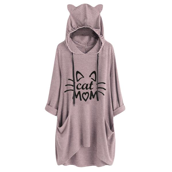 jaycosin women t shirt hooded long sleeves cat ear print t-shirt female irregular pullover tshirt camiseta feminina 19nov7, White
jaycosin women t shirt hooded long sleeves cat ear print t-shirt female irregular pullover tshirt camiseta feminina 19nov7, White