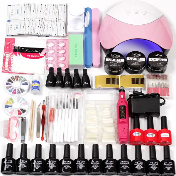 manicure set 36w/48w uv led lamp choose 10 colors gel polish base coat nail kits electric manicure handle nail art tool
manicure set 36w/48w uv led lamp choose 10 colors gel polish base coat nail kits electric manicure handle nail art tool