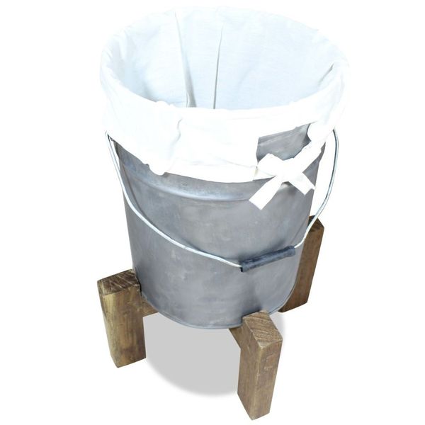 clothes basket galvanized iron and recycled wood 30x30x58 cm garden sets
clothes basket galvanized iron and recycled wood 30x30x58 cm garden sets