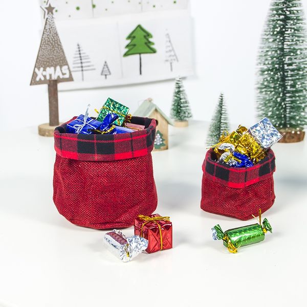 christmas candy storage bags santa gift storage basket decoration christmas table decoration (large + small size
christmas candy storage bags santa gift storage basket decoration christmas table decoration (large + small size