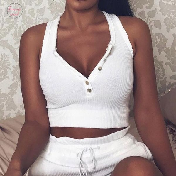 fashion women solid ribbed sleeveless casual short crop tank summer for women 2020 haut femme streetwear, White
fashion women solid ribbed sleeveless casual short crop tank summer for women 2020 haut femme streetwear, White