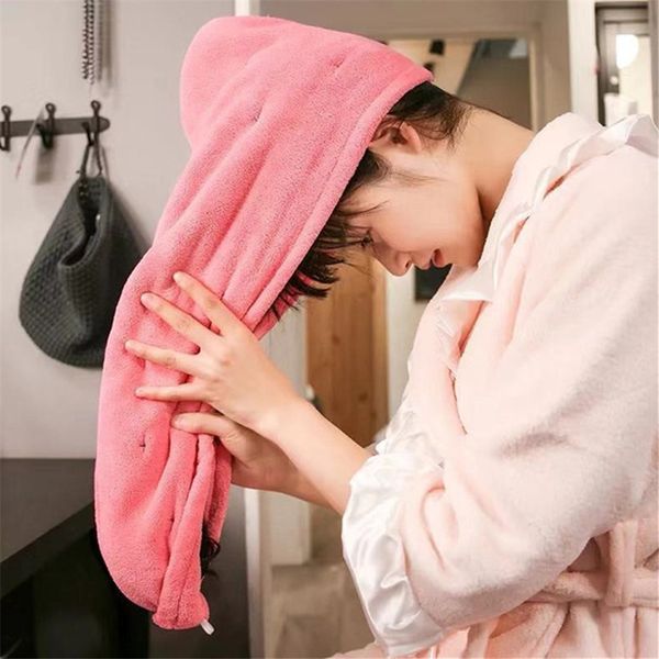 coral fleece hair-drying cap magic bathing towel wrap autumn winter dry hair hat quick dry hiar turban 6 colors 2020
coral fleece hair-drying cap magic bathing towel wrap autumn winter dry hair hat quick dry hiar turban 6 colors 2020