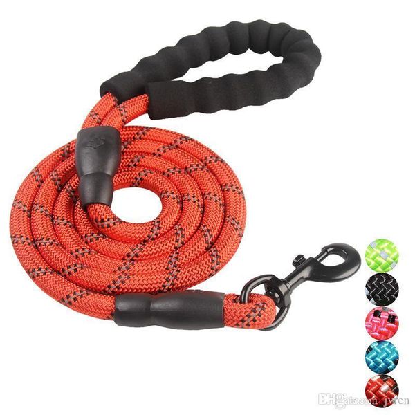 red strong dog rope leash lead training padded handle reflective threaded nylon for medium and large dogs
red strong dog rope leash lead training padded handle reflective threaded nylon for medium and large dogs