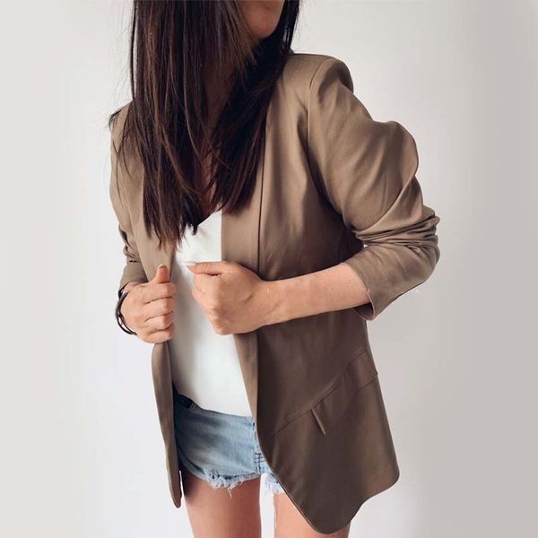 new slim women work fashion suit solid color office ladies uniform design female unbuttoned lapel coat, White;black
new slim women work fashion suit solid color office ladies uniform design female unbuttoned lapel coat, White;black