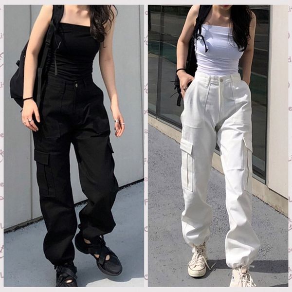designer womens pants new brand womens ankle-tied pant fashion overalls decorated with pocket tall waist trousers size s-l wholesales, Black;white
designer womens pants new brand womens ankle-tied pant fashion overalls decorated with pocket tall waist trousers size s-l wholesales, Black;white
