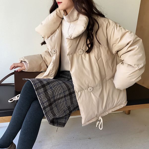 winter jacket women plus size parkas thicken outerwear solid mandarin collar jackets coats short female cotton padded, Black
winter jacket women plus size parkas thicken outerwear solid mandarin collar jackets coats short female cotton padded, Black
