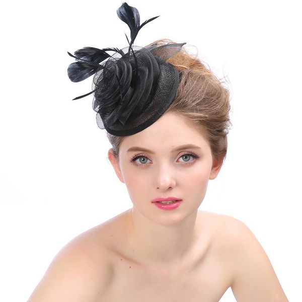 wedding party hat women mesh ribbons feathers flowewr party hat 2019 elegant fashion bridal accessories valel, White
wedding party hat women mesh ribbons feathers flowewr party hat 2019 elegant fashion bridal accessories valel, White