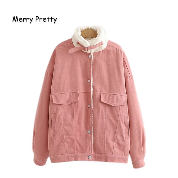 merry pretty women's solid pockets cotton coats 2019 winter warm jacket thicken parkas standing collar loose parka mujer, Black
merry pretty women's solid pockets cotton coats 2019 winter warm jacket thicken parkas standing collar loose parka mujer, Black
