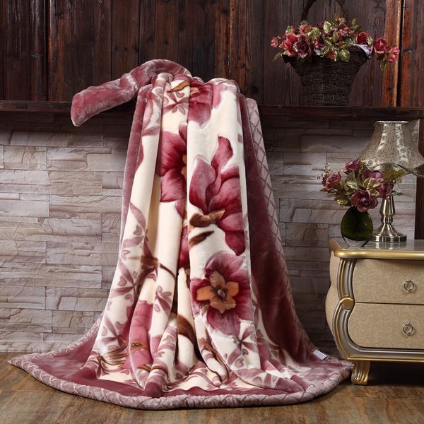 double layer thickened raschel blanket for spring/autumn/winter 3.0kg-3.5kg beautiful warm soft floral bedspread
double layer thickened raschel blanket for spring/autumn/winter 3.0kg-3.5kg beautiful warm soft floral bedspread