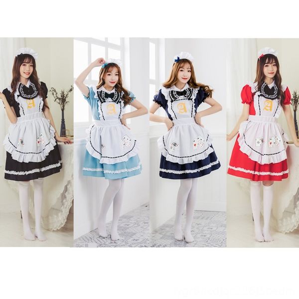 new japanese animation cos clothes anime costumes costumes & cosplay alice in wonderland series playing card maid cosplay clothes, Black
new japanese animation cos clothes anime costumes costumes & cosplay alice in wonderland series playing card maid cosplay clothes, Black